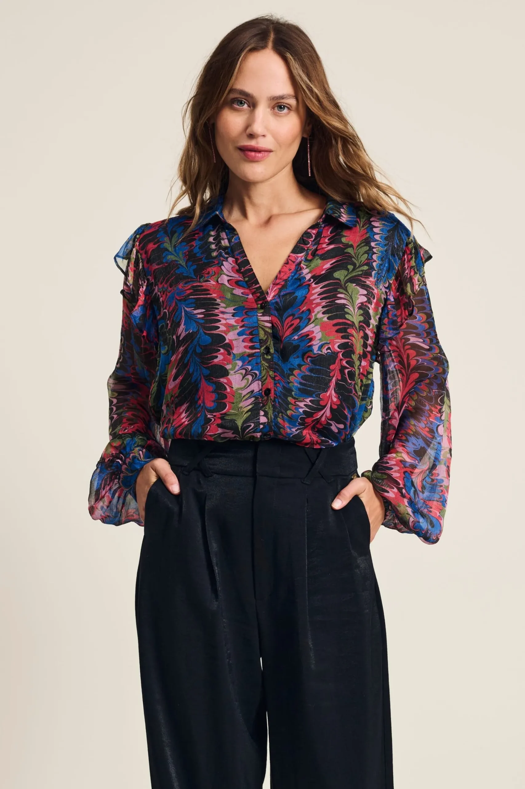 blouse_animal_paradise_0.webp POM Amsterdam BLOUSE Animal Paradise | Blouses