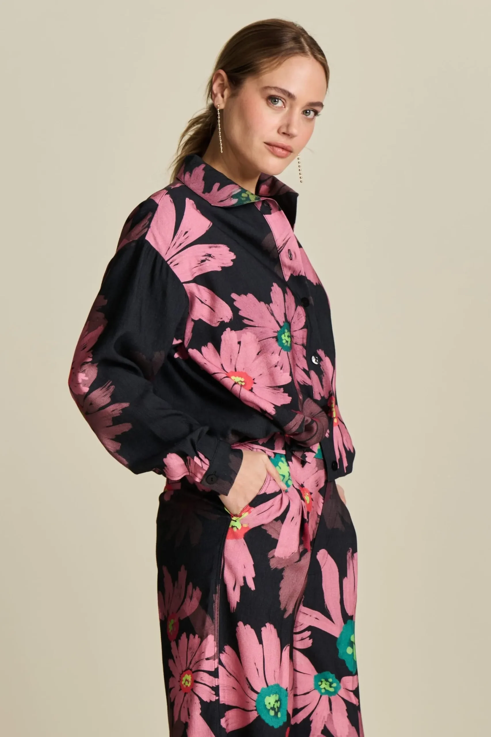blouse_big_blooming_pink_3.webp POM Amsterdam BLOUSE | Co-Ords | Blouses