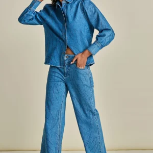 POM Amsterdam BLOUSE Denim | Co-Ords | Blouses