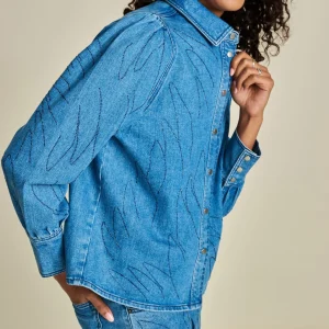 POM Amsterdam BLOUSE Denim | Co-Ords | Blouses