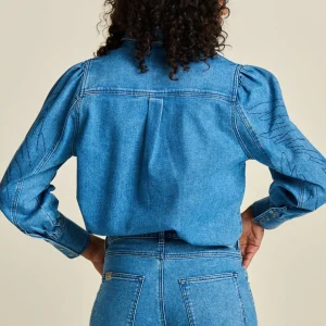 POM Amsterdam BLOUSE Denim | Co-Ords | Blouses