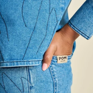 POM Amsterdam BLOUSE Denim | Co-Ords | Blouses