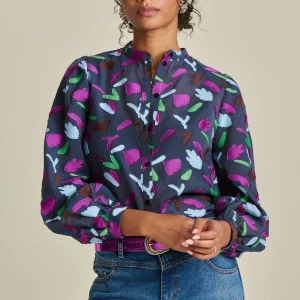 POM Amsterdam BLOUSE Featherfest Blue | Blouses