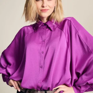 POM Amsterdam BLOUSE Feathers Cactus Pink | Blouses