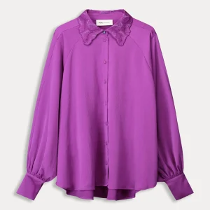 POM Amsterdam BLOUSE Feathers Cactus Pink | Blouses
