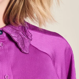 POM Amsterdam BLOUSE Feathers Cactus Pink | Blouses