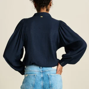 POM Amsterdam BLOUSE Sparkle Blue | Blouses