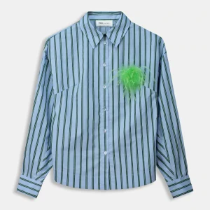 POM Amsterdam BLOUSE Striped Poplin | Blouses