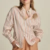 POM Amsterdam BLOUSE Striped Poplin | Blouses