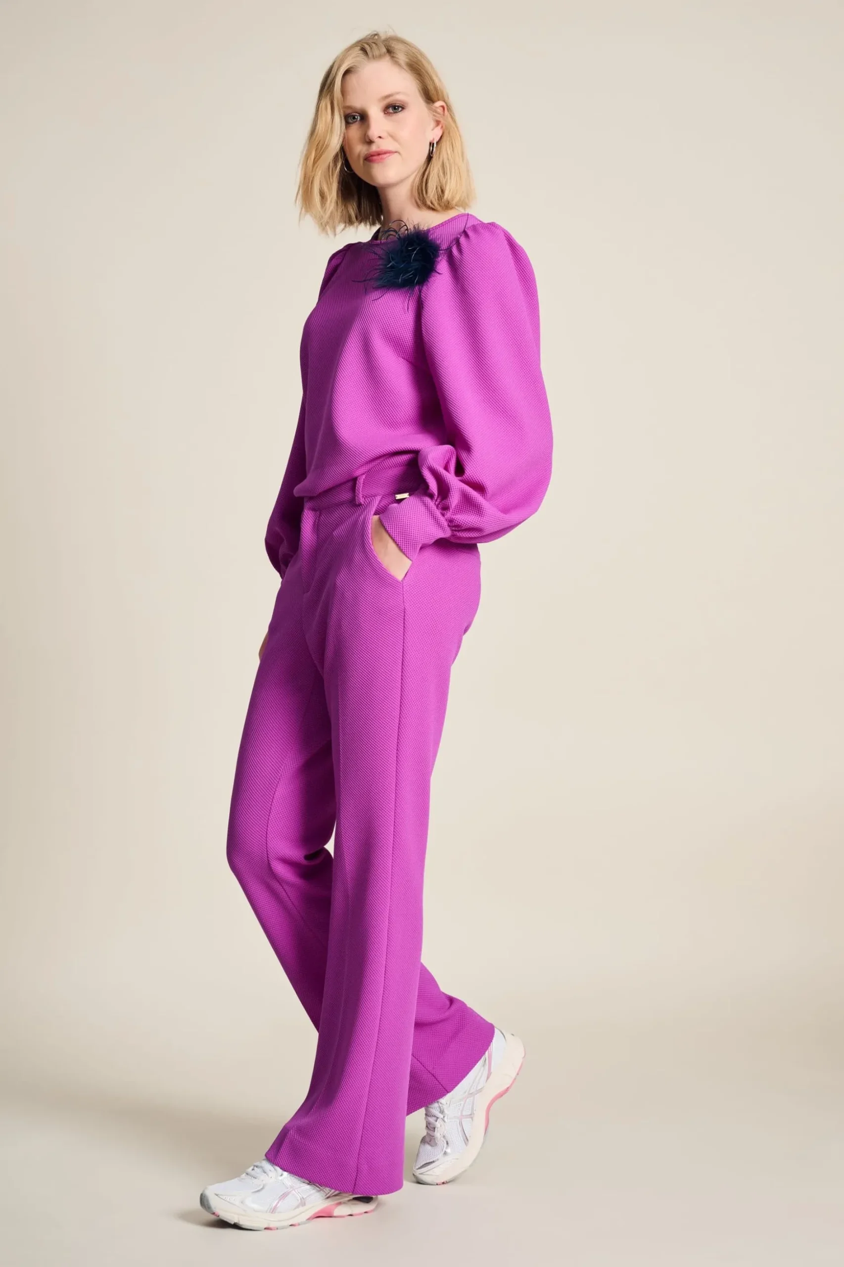 broek_flare_cactus_pink_2.webp POM Amsterdam BROEK Flare | Co-Ords | Suits