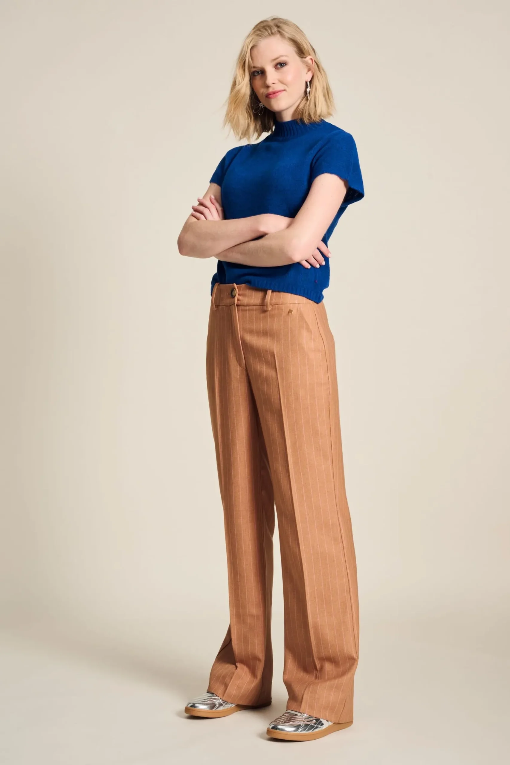 broek_striped_sugar_brown_0.webp POM Amsterdam BROEK Striped | Co-Ords | Suits