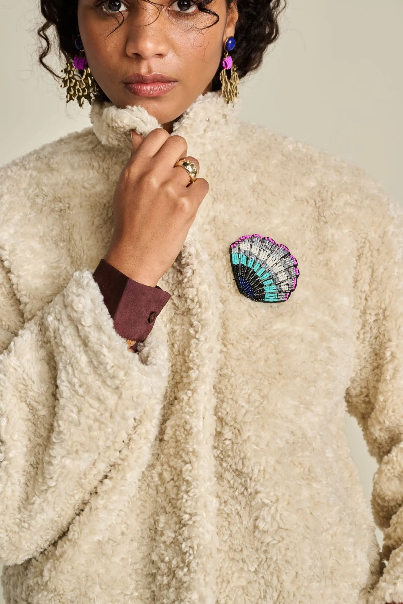jacket_teddy_ecru_3.webp POM Amsterdam JACKET Teddy Ecru | Jassen & Blazers