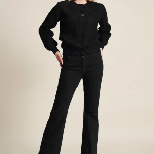 POM Amsterdam JEANS Esmee Flare Vintage Black | Jeans | Broeken