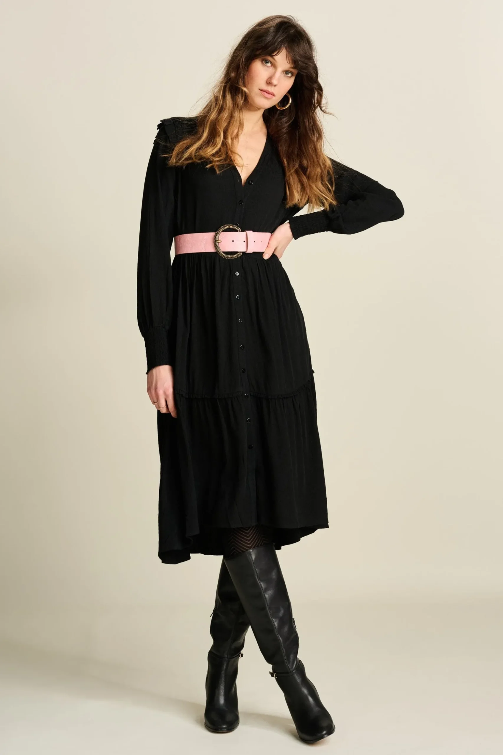 jurk_eden_black_0.webp POM Amsterdam JURK Eden Black | Jurken