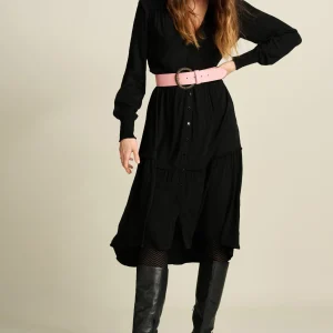 POM Amsterdam JURK Eden Black | Jurken