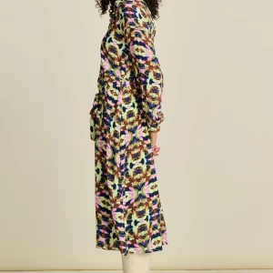 POM Amsterdam JURK Luna Butterfly Sky | Jurken
