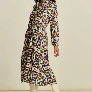 POM Amsterdam JURK Luna Butterfly Sky | Jurken