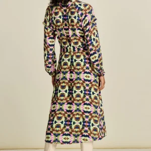 POM Amsterdam JURK Luna Butterfly Sky | Jurken