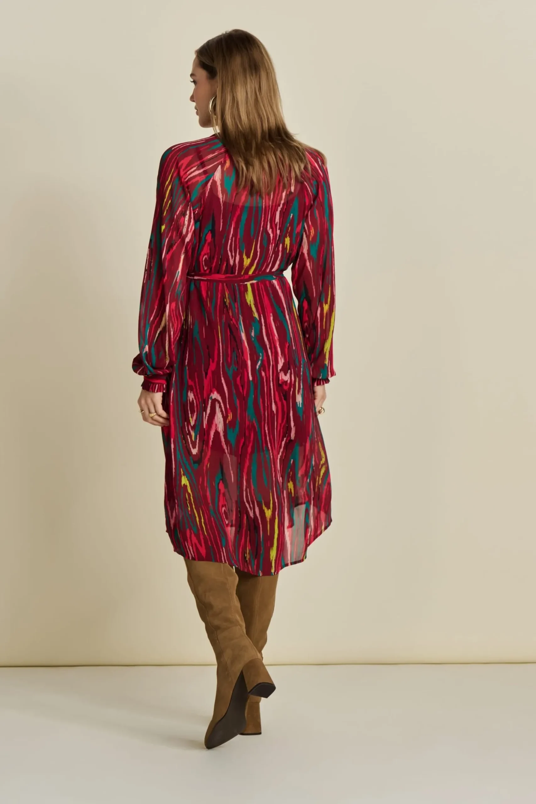 jurk_woody_burgundy_red_4.webp POM Amsterdam JURK | Jurken
