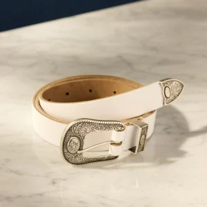 POM Amsterdam RIEM Billie Leather White | Riemen