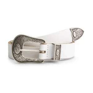POM Amsterdam RIEM Billie Leather White | Riemen