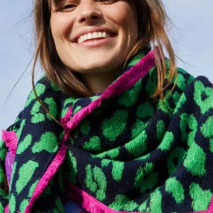 POM Amsterdam SJAAL Animal Navy Green | Sjaals