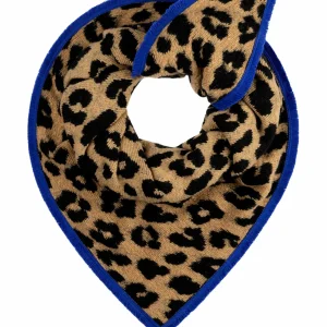 POM Amsterdam SJAAL Animal Sand Black | Sjaals