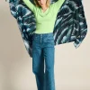 POM Amsterdam SJAAL Feathers Blue | Sjaals