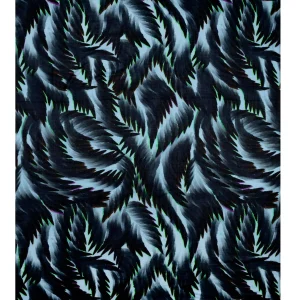 POM Amsterdam SJAAL Feathers Blue | Sjaals