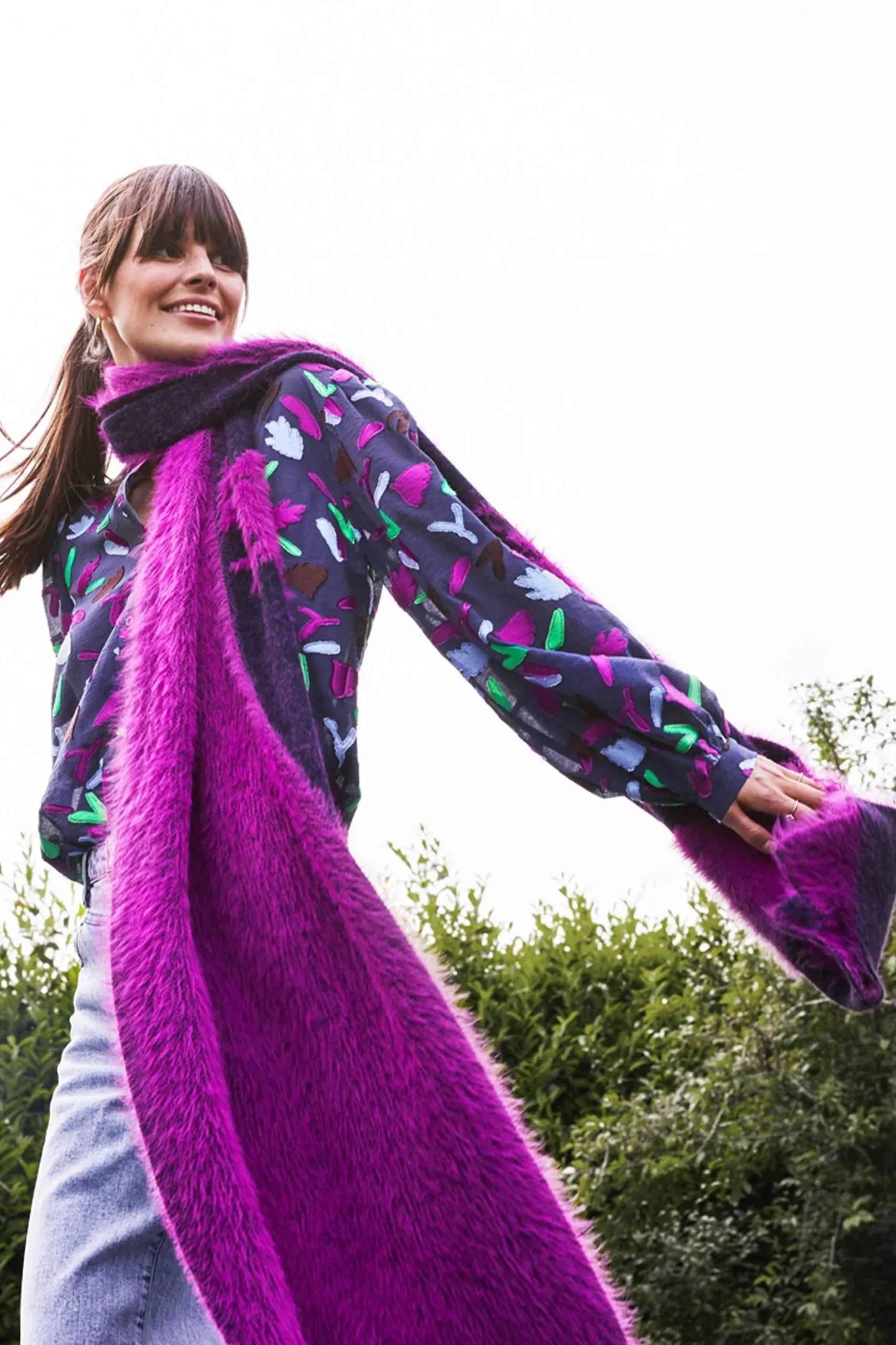 sjaal_feathers_midnight_blue_3.webp POM Amsterdam SJAAL Feathers Midnight Blue | Sjaals