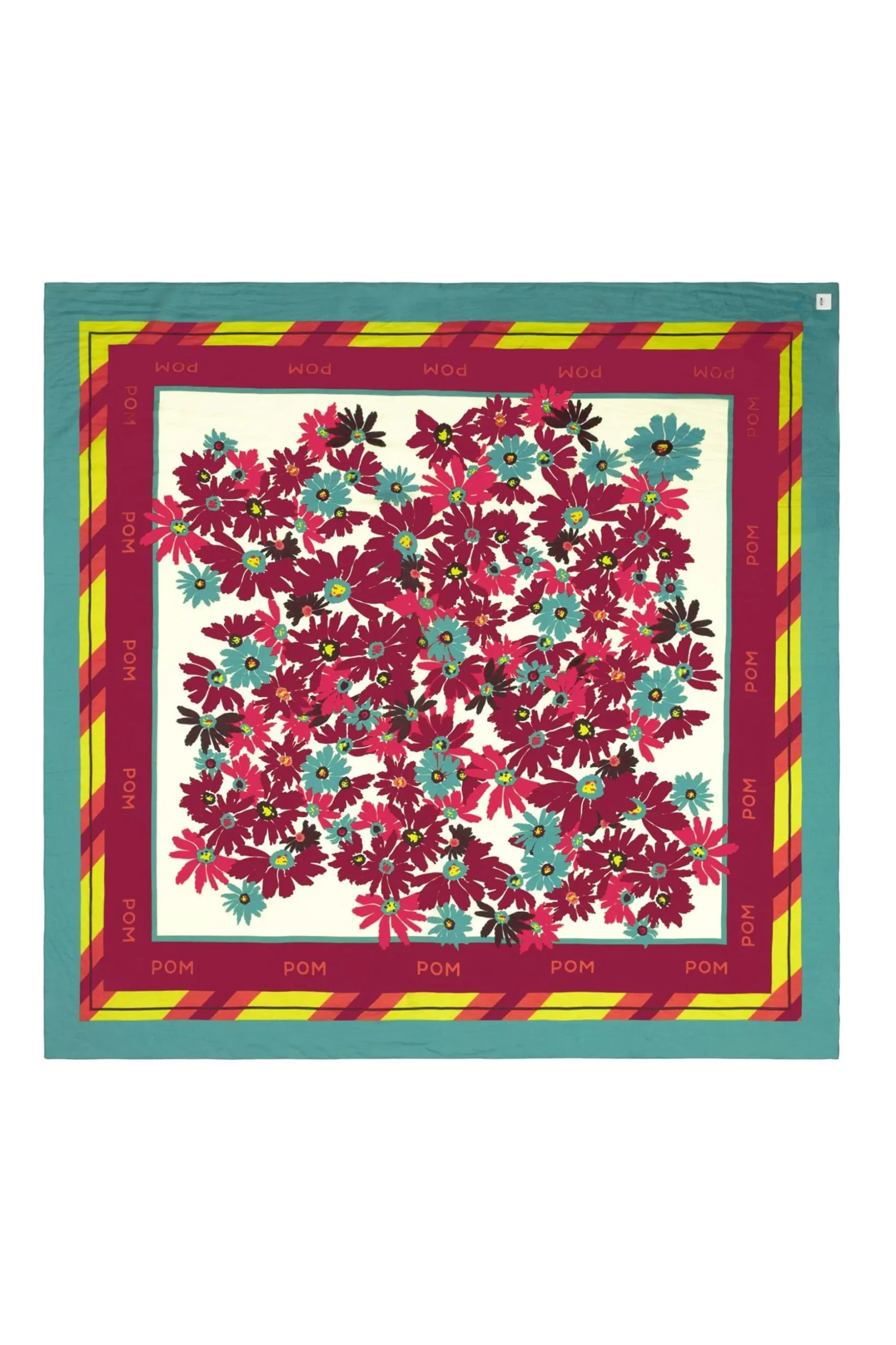sjaal_silk_floral_green_1.webp POM Amsterdam SJAAL Silk Floral Green | Sjaals