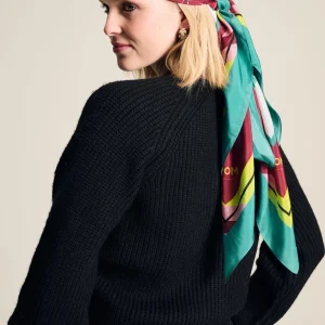 POM Amsterdam SJAAL Silk Floral Green | Sjaals