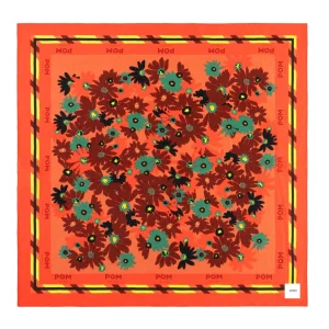 POM Amsterdam SJAAL Silk Floral Pink | Sjaals