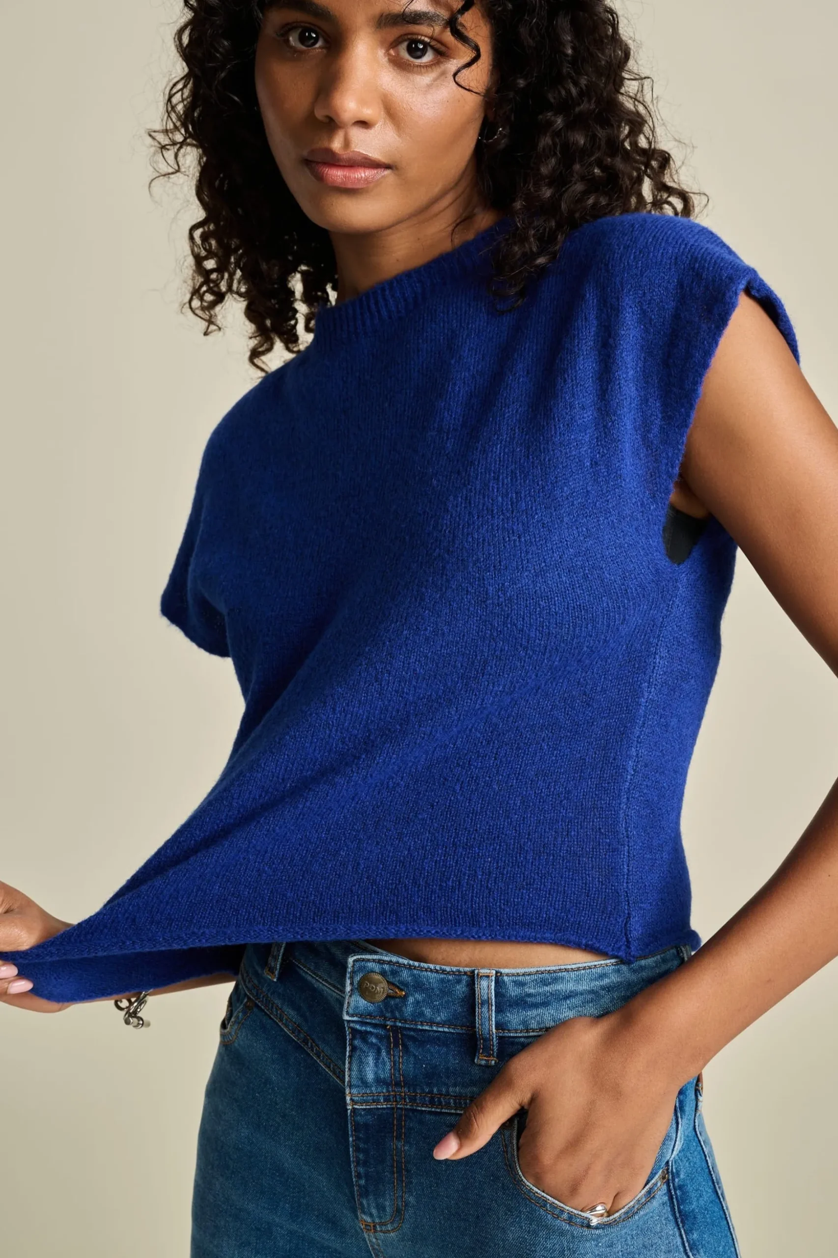 top_bright_blue_0.webp POM Amsterdam TOP | Tops & Turtlenecks