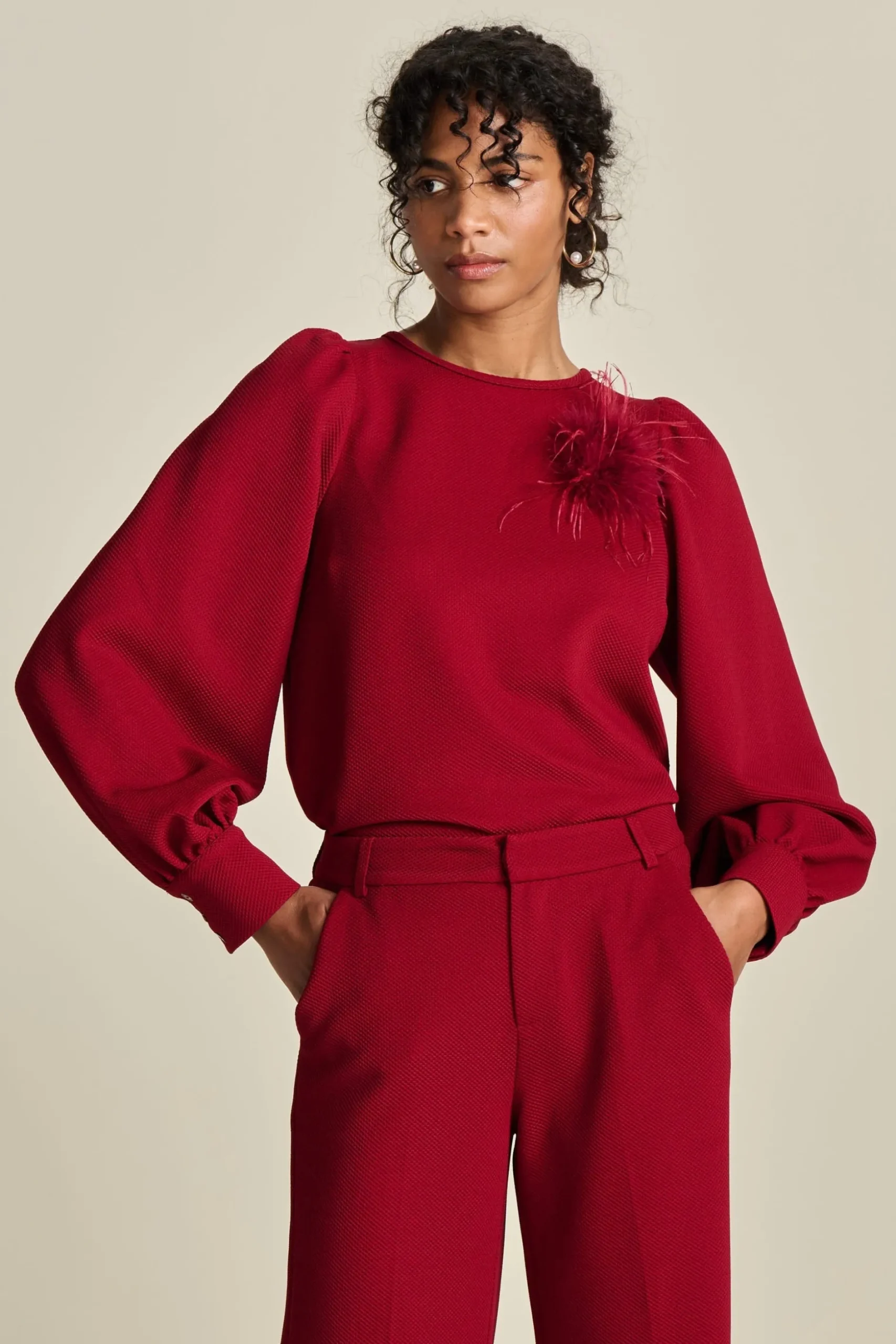 top_burgundy_red_2.webp POM Amsterdam TOP | Tops & Turtlenecks