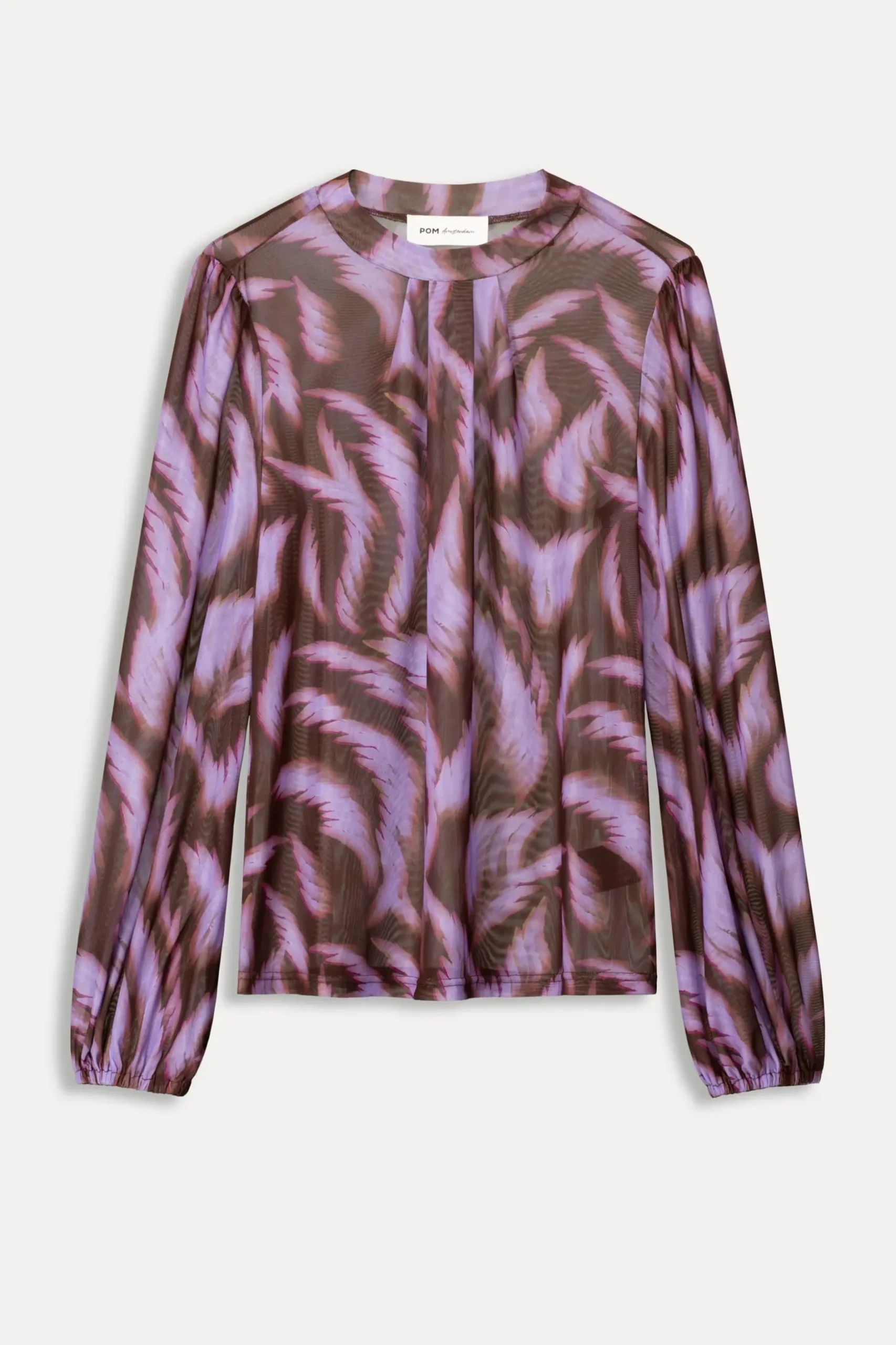 top_feathers_brown_1.webp POM Amsterdam TOP | Tops & Turtlenecks