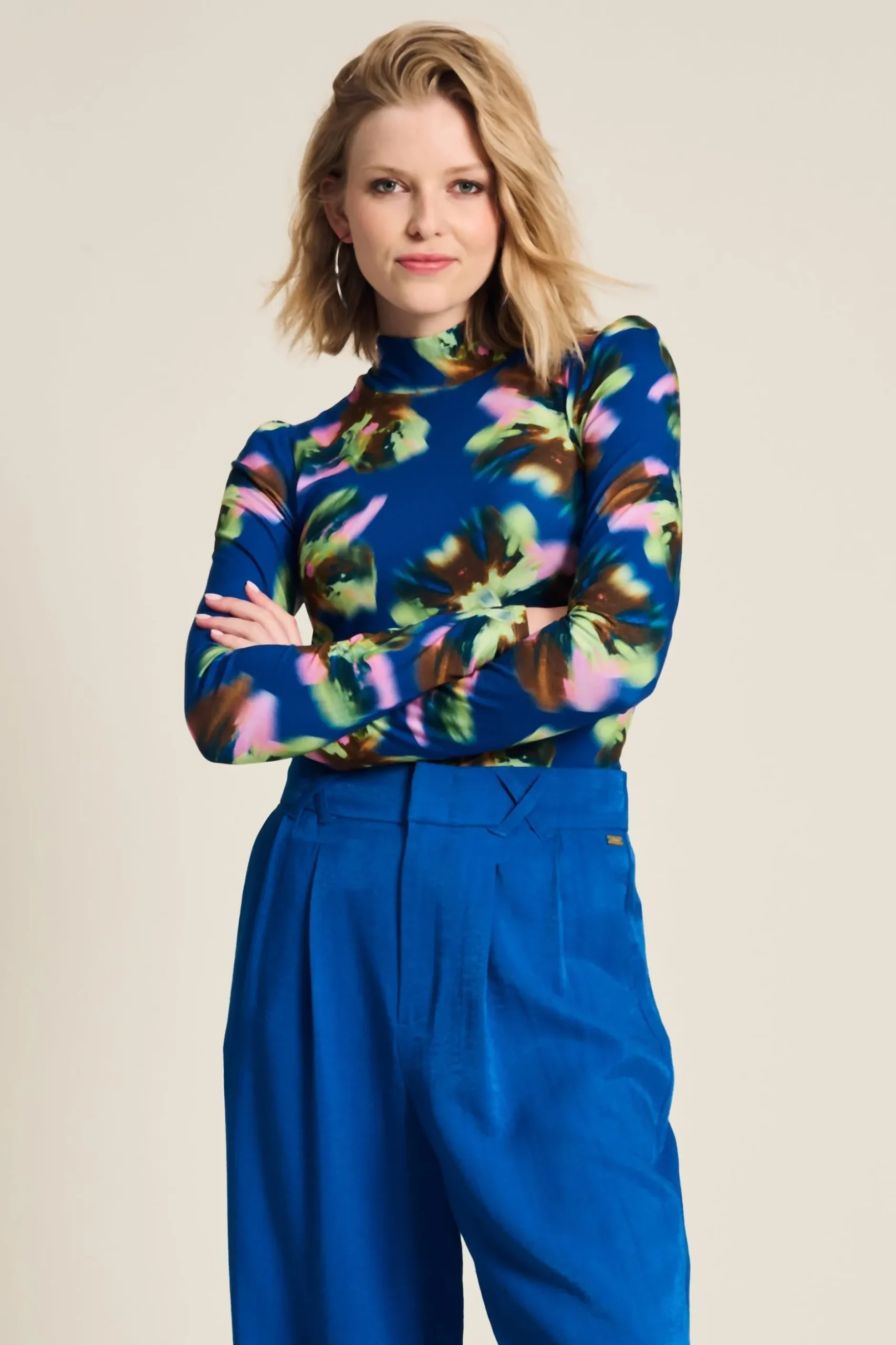 turtleneck_butterfly_blue_5.webp POM Amsterdam TURTLENECK | Tops & Turtlenecks