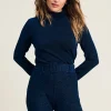 POM Amsterdam TURTLENECK Festive Blue | Co-Ords | Tops & Turtlenecks