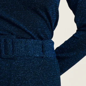 POM Amsterdam TURTLENECK Festive Blue | Co-Ords | Tops & Turtlenecks